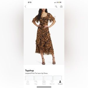 New top shop leopard dress
